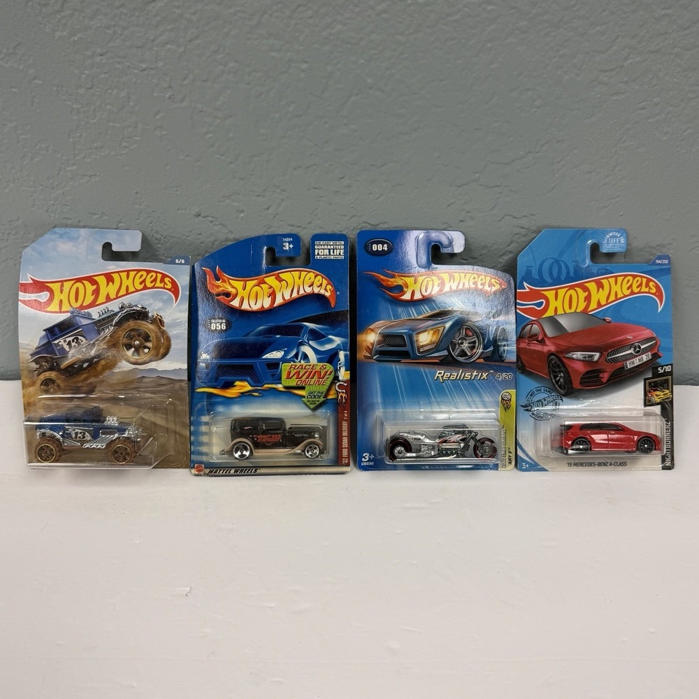 Hot Wheels Bent Cards Still Sealed Lot Of 4 Various Models